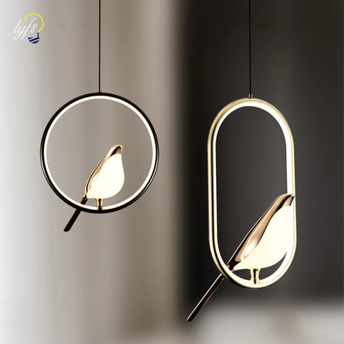 Lustre suspension LED luminaire éclairage lampe suspendue cuisine Table à manger nordique appareil ménager salon décor Suspension - vue 3 sur 14