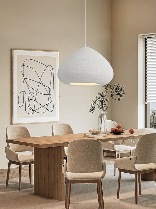 Handmade Wabi-Sabi Restaurant Pendant Light Nordic Cream Style Bar Table Lamp Designer Bedroom Lighting Deco LED Loft Chandelier - vue 5 sur 11