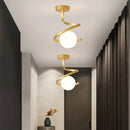 plafonnier led nordique boule verre