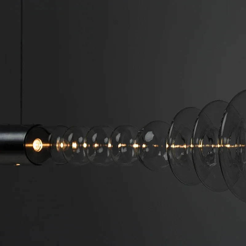 lustre en verre design créatif minimaliste pour restaurant moderne - vue 4 sur 7