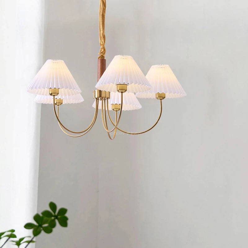lustre en bois pour décoration luminaire suspendu - vue 3 sur 14