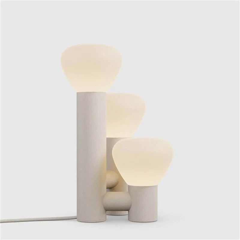 lampe à poser en verre coloré pour décoration intérieure
