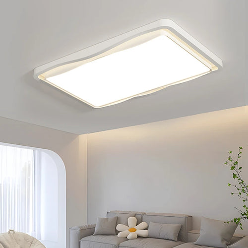 plafonnier moderne style salon crème protection yeux spectre complet - vue 2 sur 8