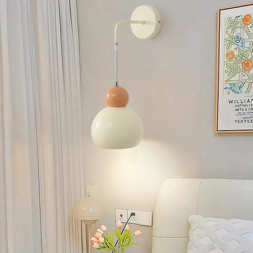 Nordique LED Suspension Plafonnier Crème Vent Gourde Lampe Pour Salon Chambre Étude Salle À Manger Décoration De La Maison Luminaires - vue 2 sur 12