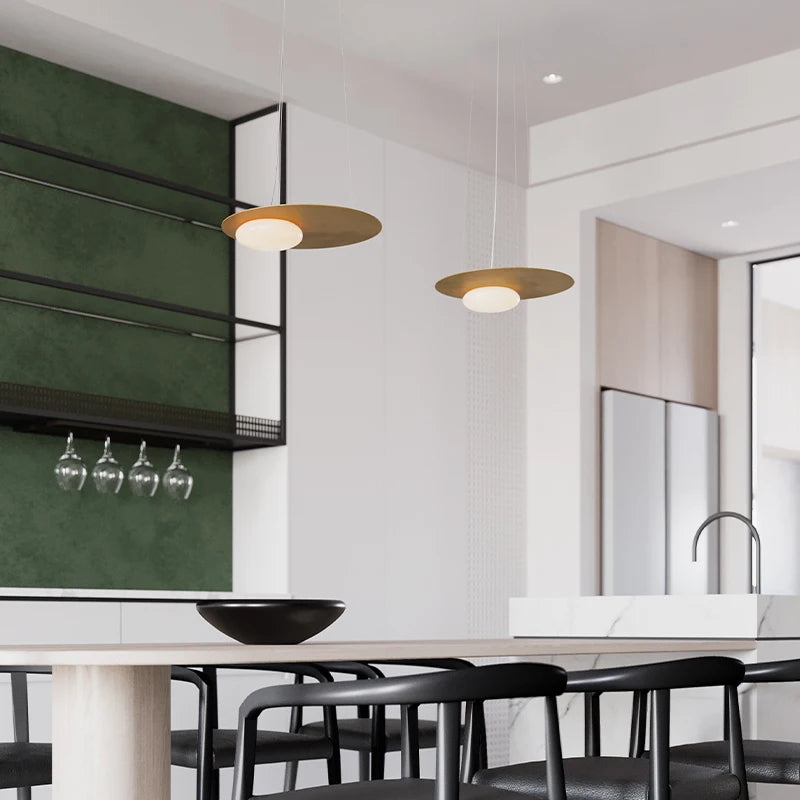 lustre led moderne créatif pour décoration de restaurant avec cordons réglables - vue 4 sur 9
