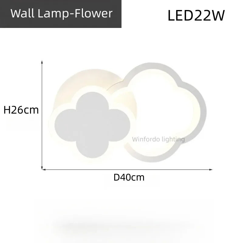 lustre led moderne créatif pour chambre enfant et salon intérieur - vue 8 sur 13