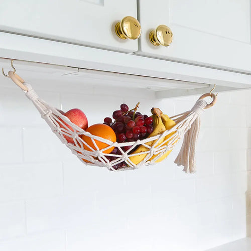 hamac à fruits suspendu pour rangement et organisation maison - vue 7 sur 7