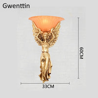 applique murale angel lampe rétro décorative pour intérieur moderne
