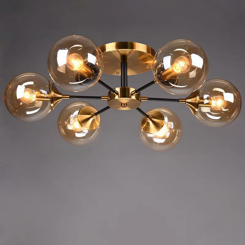 lustre moderne en verre clair pour une déco élégante - vue 2 sur 22
