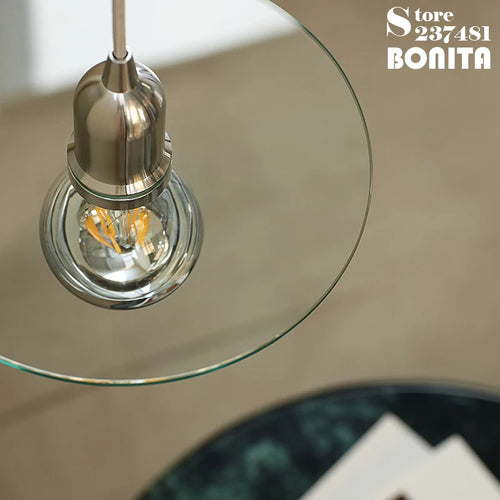 suspension moderne en verre pour éclairage créatif minimaliste - vue 5 sur 8