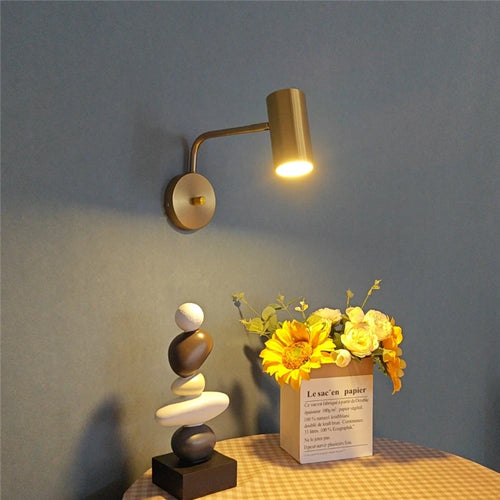 applique murale à led éclairage rotatif 360 degrés en fer - vue 4 sur 8