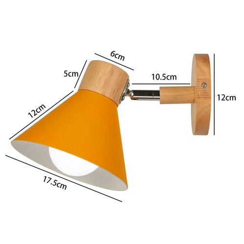 applique murale led en bois style nordique moderne - vue 21 sur 23
