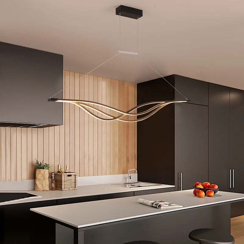 lustre moderne led décoratif pour restaurants et espaces intérieurs - vue 5 sur 10