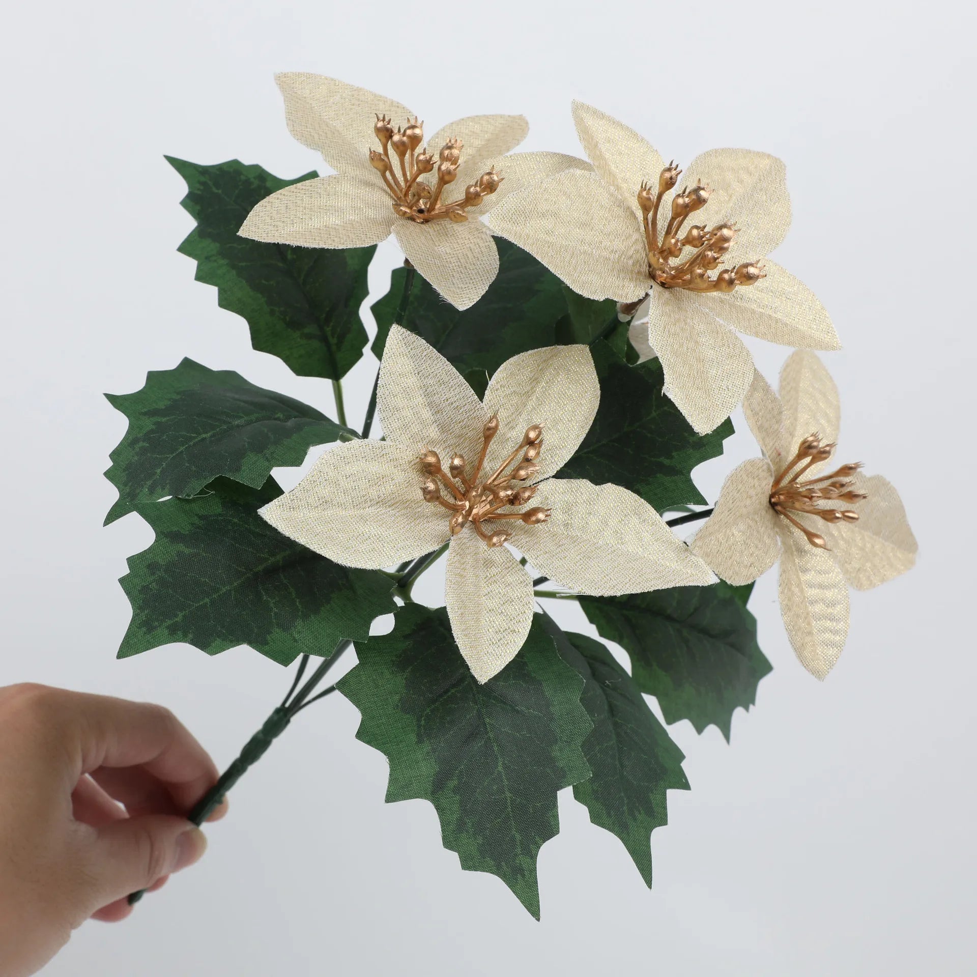 bouquet de fleurs artificielles pour Noël et mariage 2025 - vue 9 sur 10