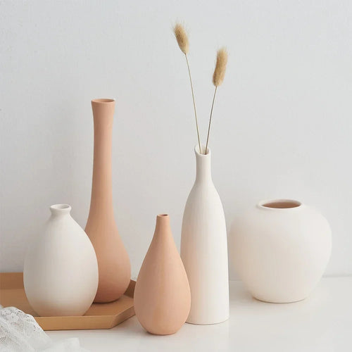 vase en céramique pour décoration florale nordique élégante - vue 3 sur 11