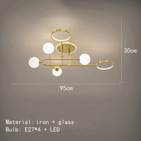 lustre moderne en verre blanc design élégant pour intérieur contemporain