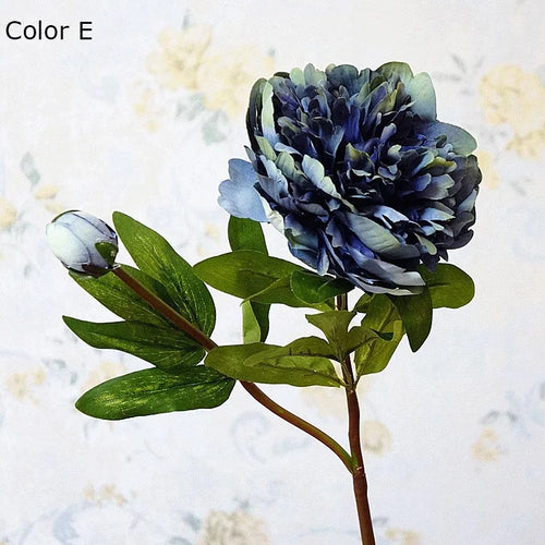 branche de fleurs artificielles de pivoine pour décoration élégante - vue 4 sur 13
