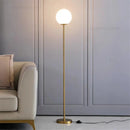 lampadaire led en verre laiteux nordique créatif vertical