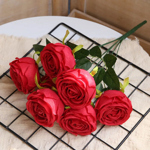 bouquets de roses artificielles pour décoration de mariage et artisanat - vue 14 sur 17