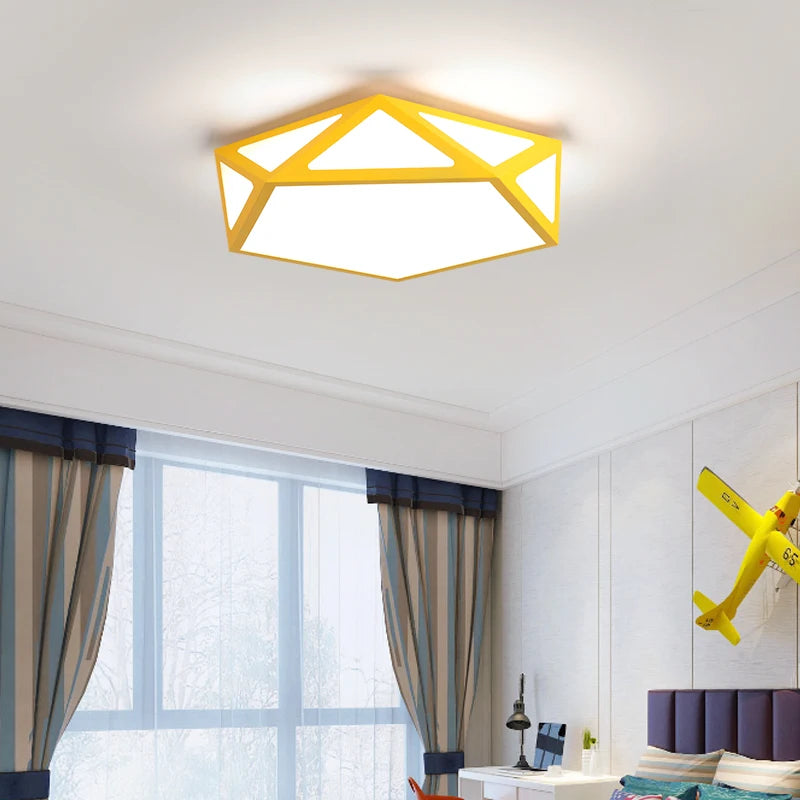plafonnier led ultra-mince moderne géométrique simple et créatif - vue 4 sur 18