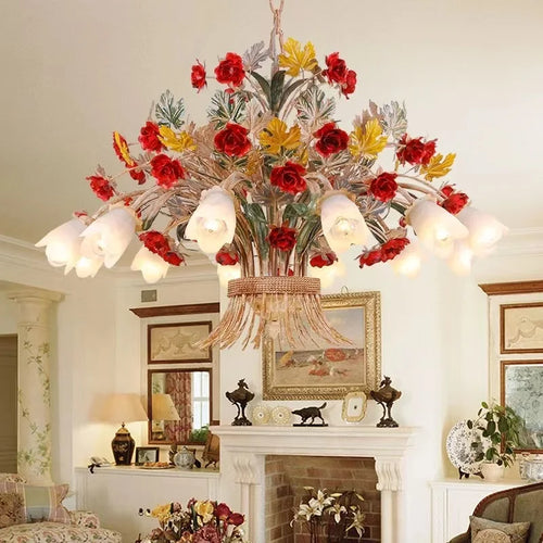 lustre en verre rétro américain pour décoration intérieure élégante - vue 4 sur 10