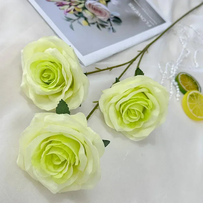 branches de roses artificielles en soie pour décoration élégante - vue 27 sur 40