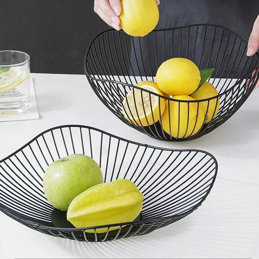 panier à fruits en fer multi-tailles pour rangement divers - vue 1 sur 14