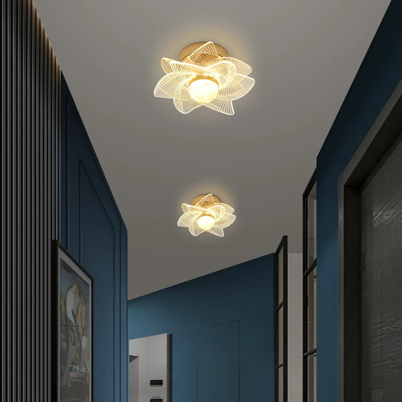 plafonnier led moderne nordique pour intérieur et balcon - vue 3 sur 13