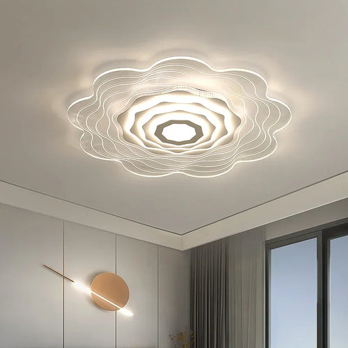 plafonnier led moderne en acrylique pour intérieur élégant - vue 2 sur 9