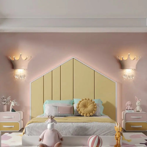 Lampe chevet suspension cristal luxe princesse décor murale - vue 6 sur 9