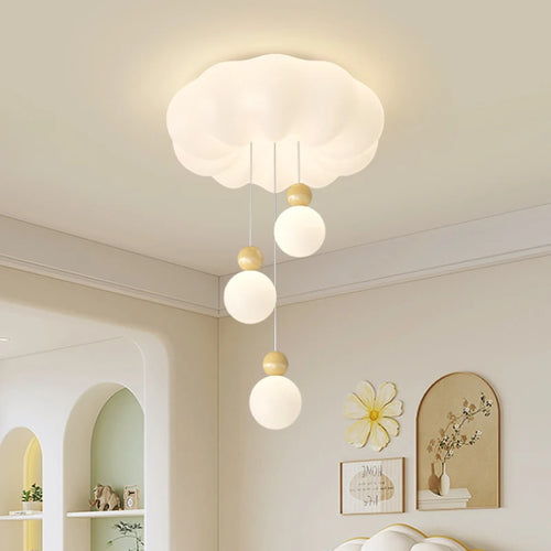 lustre moderne nuage pour chambre enfant romantique et chaleureux - vue 3 sur 15
