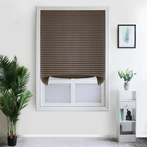 Store plissé occultant tissu pour fenêtre chambre cuisine - vue 12 sur 16