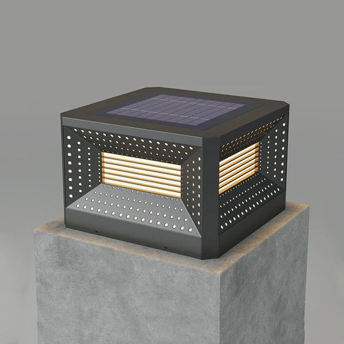 lampe de pelouse solaire moderne pour éclairage extérieur - vue 7 sur 10