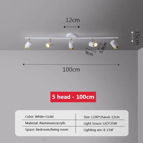 plafonnier led moderne à bande lumineuse décorative pour intérieur - vue 10 sur 21