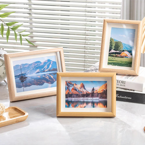 cadre photo en bois pour portraits de famille et souvenirs - vue 4 sur 9
