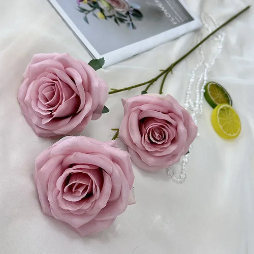 branches de roses artificielles en soie pour décoration élégante - vue 17 sur 40