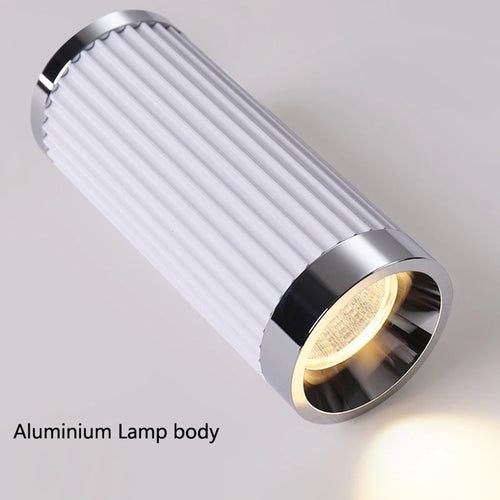 Creative Living Room LED Spotlight Roman Columns Design Ceiling Downlight for Hallway Aisle Entrance Stair White Chrome Gold - vue 6 sur 7