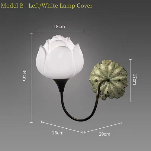 Applique murale Led en forme de Lotus - vue 15 sur 16