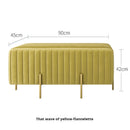 banc en velours nordique créatif multifonction pour le salon et la chambre