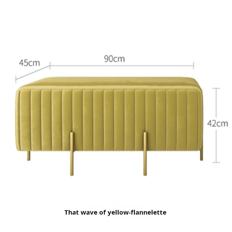 banc en velours nordique créatif multifonction pour le salon et la chambre - vue 16 sur 16