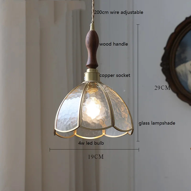 iwhd lampe à main led moderne en verre cuivre papillon - vue 19 sur 28