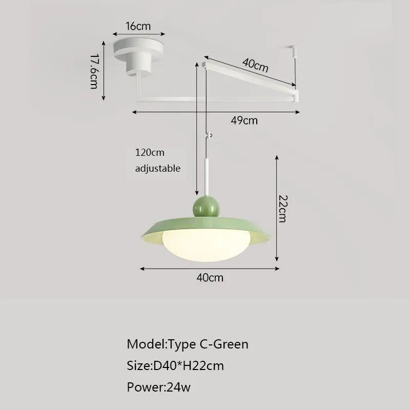 Suspension nordique led décoration maison éclairage intérieur - vue 15 sur 18
