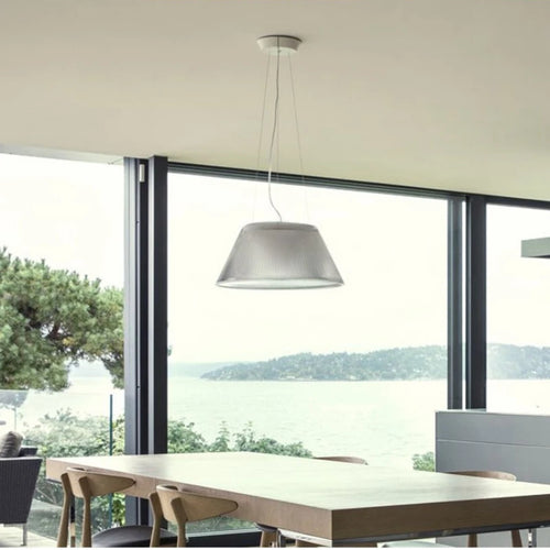 lustre design moderne en verre pour espaces commerciaux et cafés - vue 4 sur 8