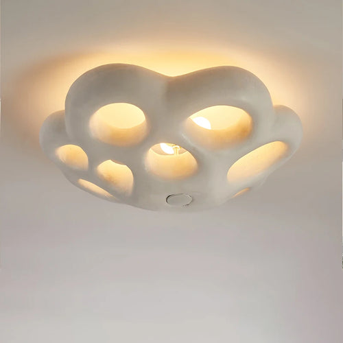 plafonnier led moderne nordique wabi sabi personnalisé fleur - vue 2 sur 7