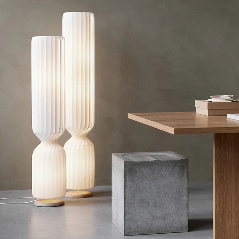 lustre japonais silencieux grande hauteur pour loft duplex restaurant - vue 4 sur 12