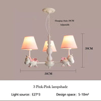 lustre enfant LED rotatif style nordique romantique et chaleureux
