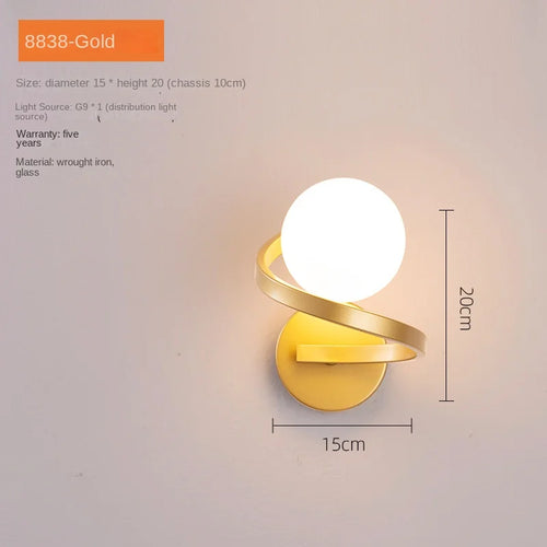 Applique murale led verre moderne intérieur loft miroir façade - vue 10 sur 10