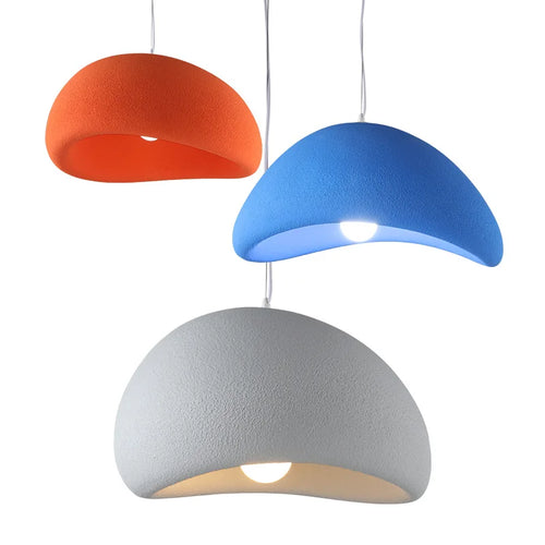 Japanese Pendant Light Resin Suspension Ceiling Chandelier Hanging Lamp for Living Dining Room Kitchen Loft Staircase - vue 2 sur 30
