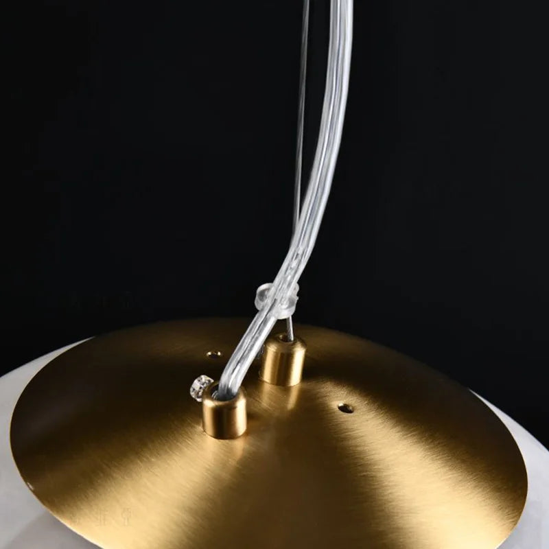 suspension en marbre naturel design moderne pour décoration intérieure - vue 5 sur 6