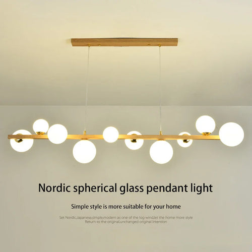 lustre abat-jour en verre suspension décor maison luminaire - vue 5 sur 10